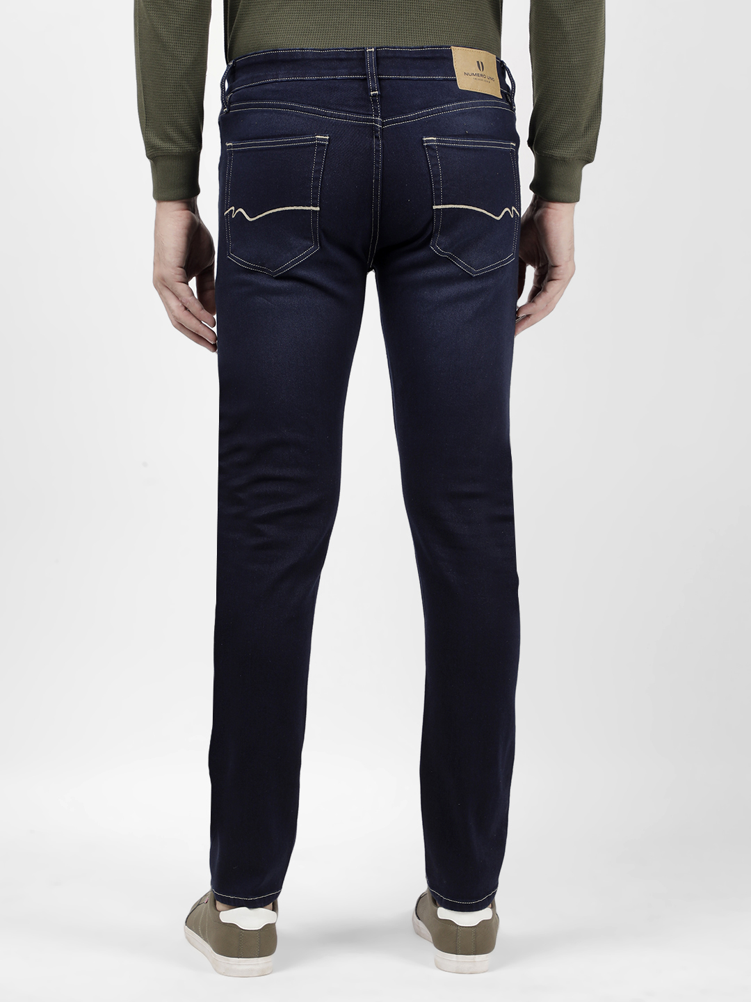 Numero Uno Men Solid Navy Jeans